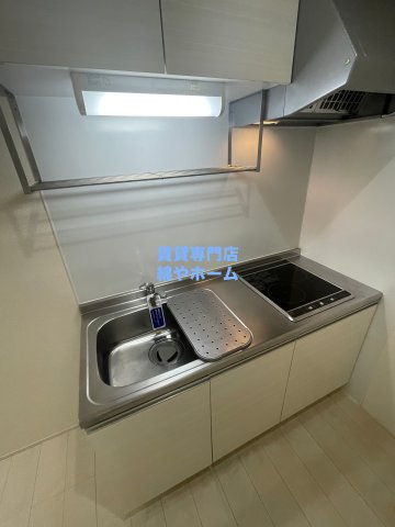 フジパレス遠里小野Ⅴ番館のキッチン|コンパクトなキッチンで掃除もラクラク