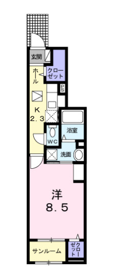 シダーコート Bの間取り