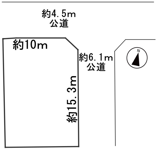 ６１９９９　岐阜市岩井土地の区画図