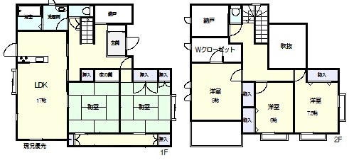 【間取り】 | 八幡町中古戸建