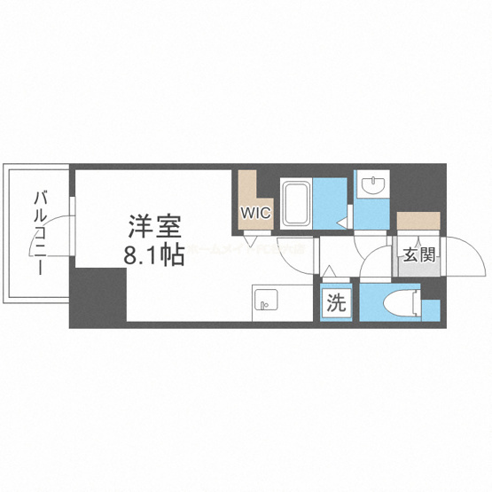 【間取り】 | Metrosa谷町六丁目North