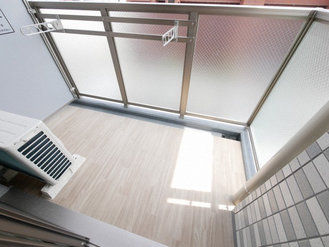 エスリード中之島ザ・コアのバルコニー