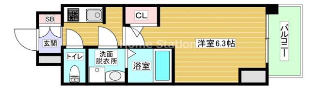 【間取り】 | S-RESIDENCE福島玉川Tres