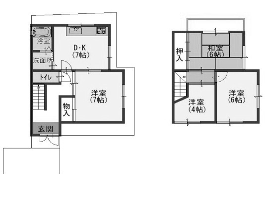 【間取り】 | 御陵北山町一戸建