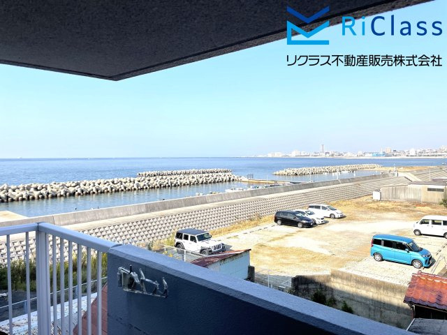 朝日プラザ西舞子の展望|バルコニーからはオーシャンビューの眺望です