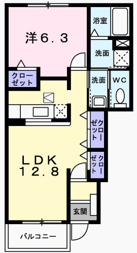 ソレイユ白浜南の間取り