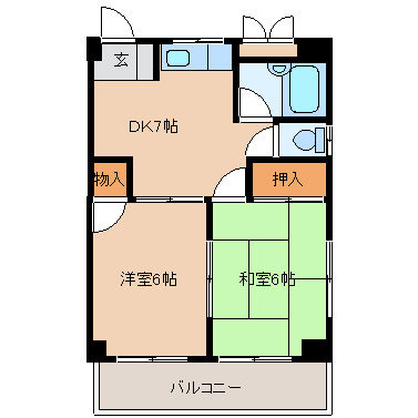 【間取り】 | 大桐小谷マンション