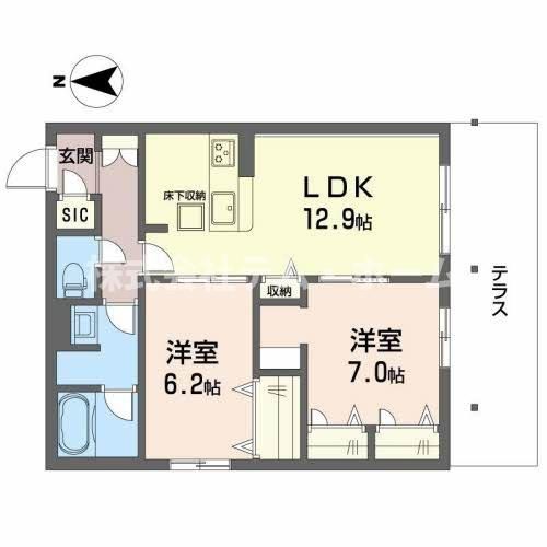 【間取り】 | ＳｈａＭａｉｓｏｎ　ｌａ　ｍｅｒ