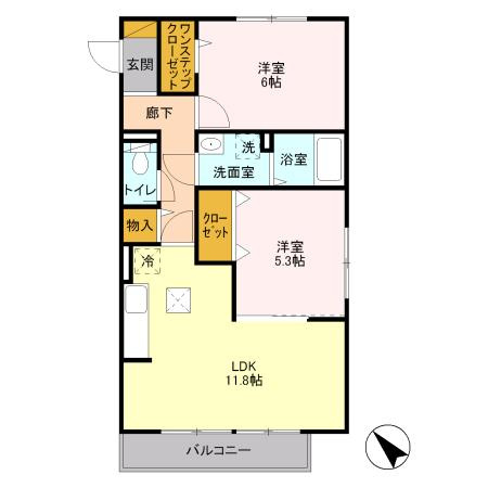 【間取り】 | ロイヤルクレッセント西登戸参番館