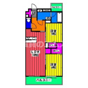 【間取り】 | Ｌａ　ｖｉｅ　Ｂｅｌｌｅの間取り