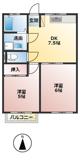 サンリバーの間取り