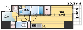【間取り】 | Metrosa谷町六丁目North