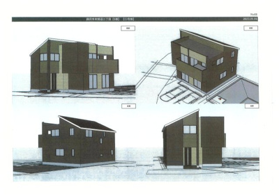 【外観】 | ◇本鵠沼に新たな５つの家族ストーリーが誕生◇建築条件なし売地／藤沢市本鵠沼２丁目 | ①号棟プラン：建物価格１，９００万円（税込）／建物面積：１０４．４９㎡／建物カラーセレクト可能☆２０帖越えのＬＤＫが魅力の４ＬＤＫ！カースペース２台／ワイドバルコニー／外構込み／多少変更の場合あり