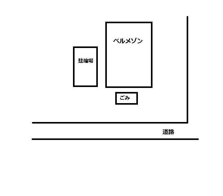 ベルメゾンの駐車場