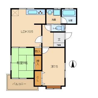 【間取り】 | シュロス北島