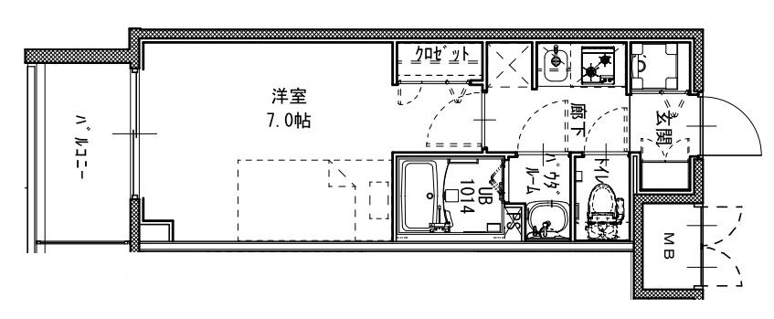 S-RESIDENCE福島玉川Deuxの間取り