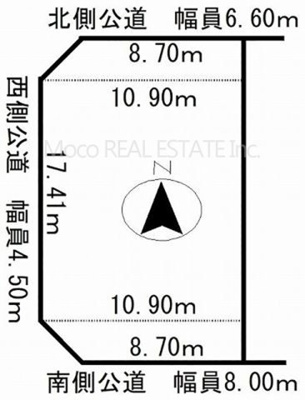 【区画図】 | 北見市西三輪新築住宅