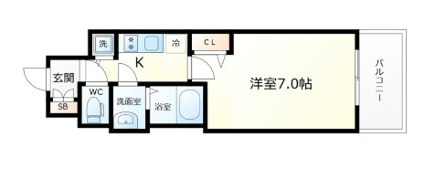 【間取り】 | プレサンス三宮ポルト