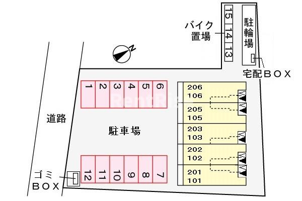 サブライム　尾張の駐車場|駐車場
