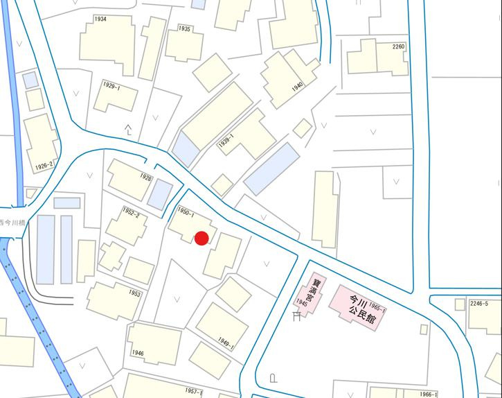 大刀洗町栄田　古屋付土地の土地図