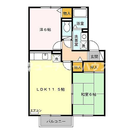 タントミール　Ａの間取り