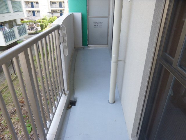 姫路市城北新町３丁目の賃貸マンションのバルコニー