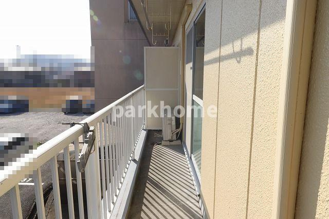 サンハイツのバルコニー|落ち着いた時間を過ごせるバルコニーです