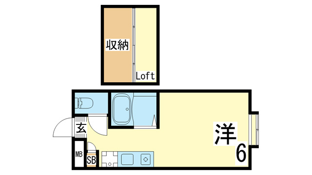 【間取り】 | パンシオン白川台No.1