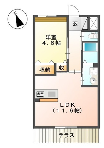 アリュールの間取り|間取図