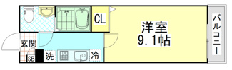【間取り】 | ヒルズ八尾本町