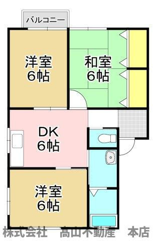 イズミヒルⅡの間取り