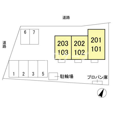 ウィットＳ鳥羽の区画図|高崎、前橋エリアのお部屋探しはエンドスケープまで！お客様の理想お聞かせ下さい♪