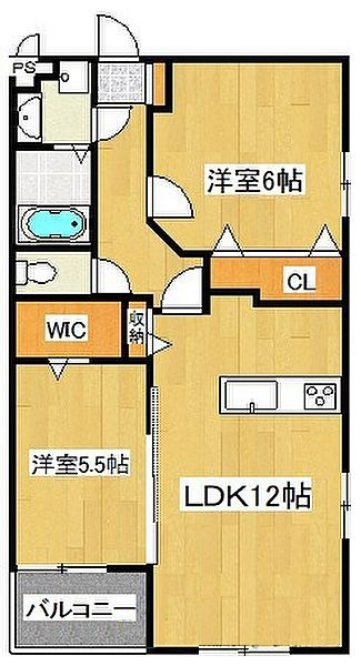 プランドール御井神道の間取り