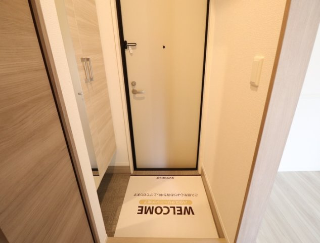 熊本市南区南高江２丁目のアパートの玄関