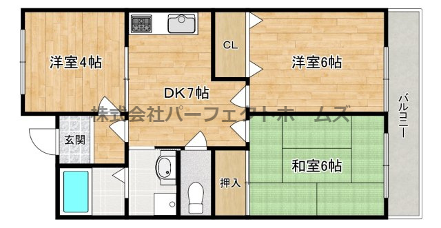 グランドヴィラ香里の間取り