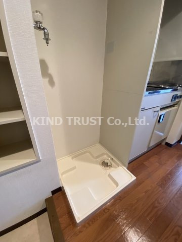 プレサンス天満の洗面所|脱衣スペースもあります