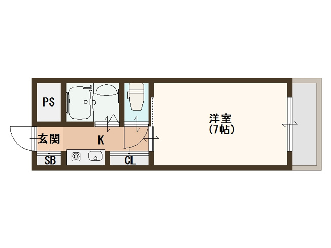 【間取り】 | 三研BLD.アンビション大阪