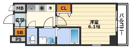 エスリードレジデンス梅田グランデの間取り
