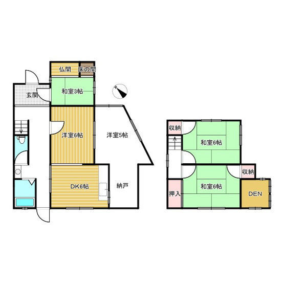 【間取り】 | 夢前町古知之庄既存戸建