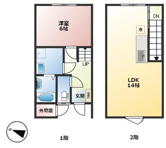 【間取り】 | Casa　Maetsuna