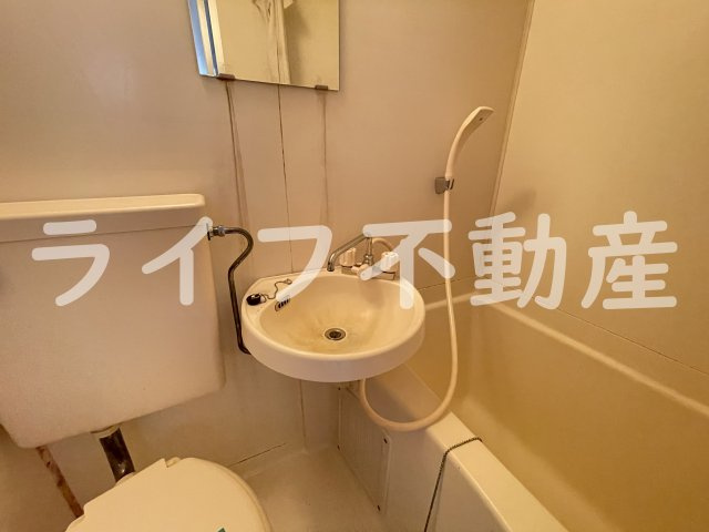 あかねハイツの洗面所|使いやすい洗面所です