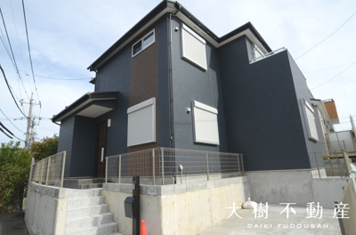 【外観】 | 海老名市大谷北２丁目　新築戸建て　全１棟　【仲介手数料無料】 | ※令和5年11月上旬に撮影