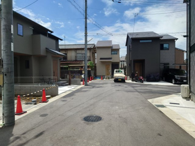 【前面道路含む現地写真】 | 山科区大宅五反畑町　新築戸建