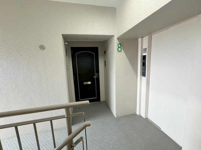 パークフィールドみさとテラ・ウエスト　四街区三号館のその他共用部分|玄関前の廊下になります。