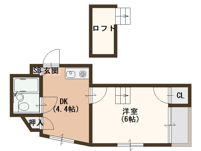 【間取り】 | エルベ玉出東