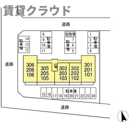 L.シャルルの区画図