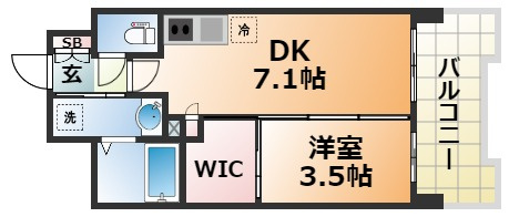 セレニテ三宮プリエの間取り