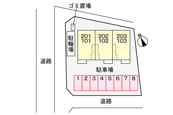【駐車場】 | CROSS　FIELD | ニューライズと同タイプのお部屋です。
