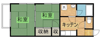 【間取り】 | コーポ津久井