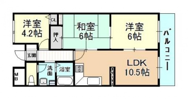 【間取り】 | グラード柏原